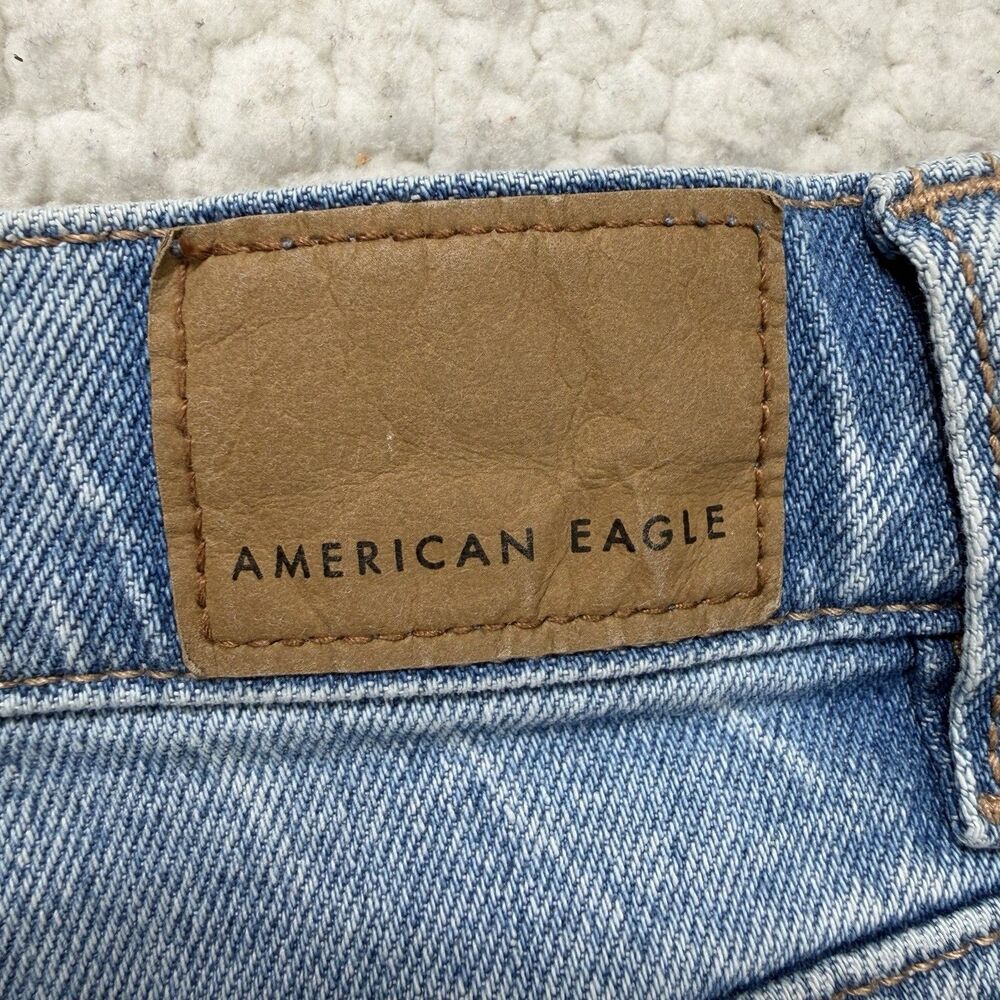 American Eagle Super High Rise Straight Jeans Women’s 10 (32x29.5) Y2K Grunge - Picture 5 of 12